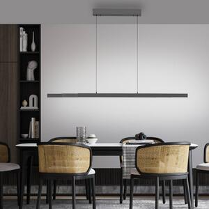 Paul Neuhaus lampada LED a sospensione Adriana Comfort Lift, grigio, CCT dimmerabile, Alluminio / Grigio / Zincato, Soggiorno / Sala da pranzo, Alluminio, Moderno