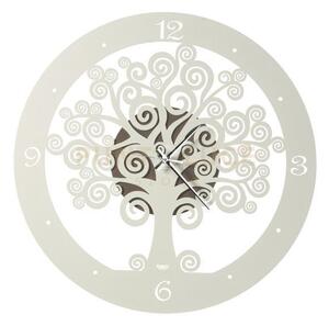 Orologio portafortuna grande albero della vita bronzo e avorio in f