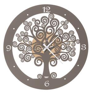 Orologio portafortuna grande albero della vita oro e fango in ferro