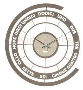 Orologio skipper fango e avorio in ferro 45x50cmh