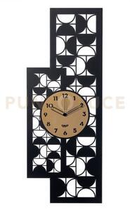 Orologio di design da parete vogue nero,oro laccato