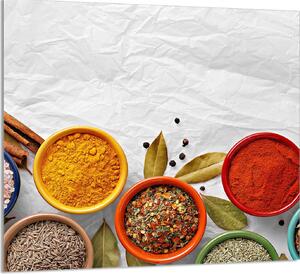 PIATTO IN VETRO PER CUCINA 65x60 Spezie