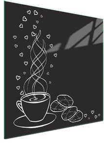 Piatto Di Protezione In Vetro Per Cucina 50X52 Caffè