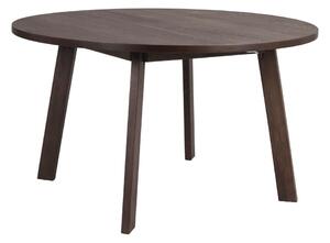 Tavolo da pranzo rotondo in rovere marrone scuro ø 130 cm Glenside - Rowico