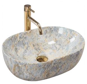 Lavabo da appoggio Rea Amelia Ruststone 48