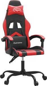 VidaXL Sedia da gioco in ecopelle nera e rossa
