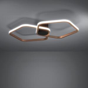 Eglo 390506 - Plafoniera dimmerabile a LED ESTRELLA LED/20W/230V, finitura ottone + telecomando