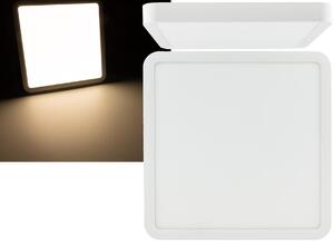 Plafoniera LED "Santano 24 Qw" 23x23cm, 24W, 2088lm, 2900K bianco caldo