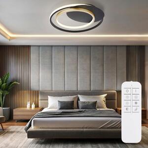 Plafoniera LED, oro, dimmerabile, commutazione CCT, L 48,5 cm