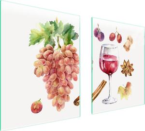 Piatto Di Protezione In Vetro Per Cuore 85X52 Vino