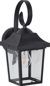 BELIANI Applique da Esterno Nero Metallo Vetro Smerigliato Design Moderno Illuminazione Terrazza Giardino Balcone