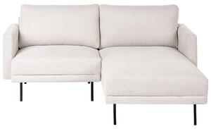 BELIANI Set di divani angolari imbottitura in poliestere beige chiaro 2 posti gambe in metallo schienale rinforzato minimalista moderno