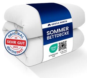 Coperta estiva 240x220 come coperta da letto - Coperta leggera adatta a chi soffre di allergie - Morbida trapunta per l'estate - Lavabile a 95°
