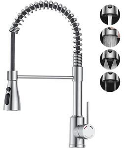 Miscelatore da cucina estraibile con doccetta - Girevole 360° - Acciaio inox - Doccetta estraibile fino a 60 cm