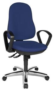 Sedia girevole da ufficio Topstar "Synchro Steel", blu reale