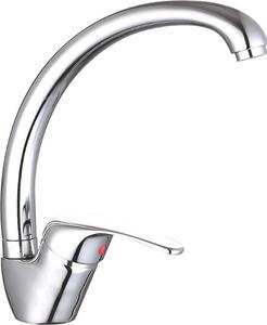 Miscelatore da cucina Miscelatore cromato Rubinetto per lavello da cucina Rubinetto per acqua