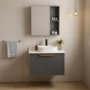 Set di mobili da bagno con top Marti 60cm Grey
