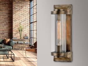 Elstead Pearson Applique da esterno E27 Bronzo brunito trasparente IP44