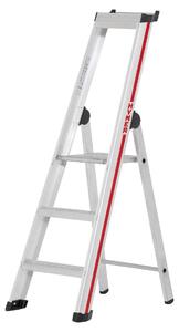 Scaletta Hymer con piattaforma, accesso su un solo lato, 3 gradini, altezza di abbassamento 1,33 m, altezza di sbraccio 2,68 m, peso 5,6 kg