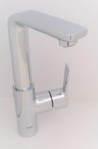 Grohe Lineare - Miscelatore per lavabo con bocca di erogazione, supersteel 23296DC1