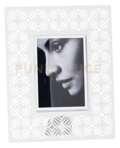 Cornice Portafoto DKD Home Decor Cristallo Marrone Bianco Legno di mango Arabo (20,5 x 1,5 x 25,5 cm