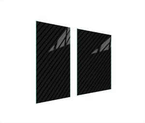 Piastre copri fornelli 2 pezzi 75x52 Copri piano cottura in Vetroceramica tagliere in vetro modello nero