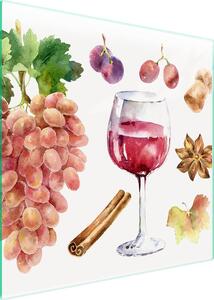 Piatto Di Protezione In Vetro Per Il Cuore 50X52 Vino