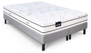 Materasso Dunlopillo Romarin, 160x200 cm, con sistema a molle insacchettate Duo Clair, 2x80, 5 zone, altezza 20 cm, realizzato in schiuma HR, con 2 reti a molle indipendenti