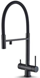 Rubinetto da cucina a 3 vie con filtro dell'acqua - Serbatoio da 5 litri - Realizzato in ottone e acciaio inossidabile
