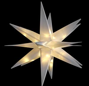 Stella luminosa Catena luminosa 3D Timer 36 LED con picchetto Bianco
