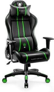 Diablo X-One 2.0 Gaming Chair Sedia da ufficio Braccioli regolabili Design ergonomico Cuscino collo/glutei Dimensioni normali Nero/Verde