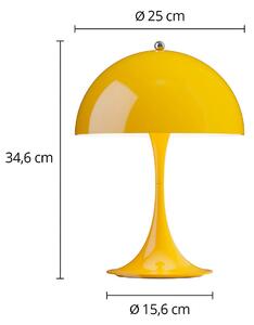 Louis Poulsen Lampada da tavolo a LED Panthella 250, dimmerabile, Giallo / Arancione, Soggiorno / Sala da pranzo, Plastica, Moderno, Lampada da tavolo LED