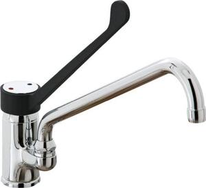 Miscelatore monocomando KBS con rubinetto girevole, attacco acqua da 1/2 pollice, foro singolo