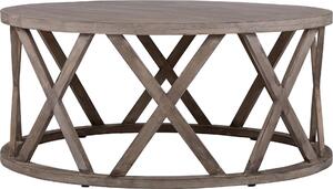 WOMO-DESIGN tavolino da caffè Riad Ø 100x45 cm rotondo marrone, unico, fatto a mano in legno massiccio di mango, look moderno in legno, tavolino da divano tavolino da caffè tavolo in legno