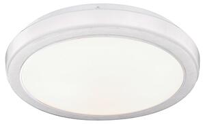 Plafoniera LED, acrilico, bianco marmorizzato, P 33,5 cm