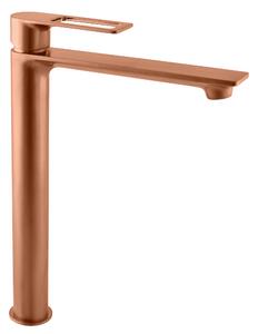 Slezák-RAV Miscelatore per lavabo, alto NIL - rosa dorato - spazzolato, Colore: ROSA DORATO - spazzolato , Finitura superficiale: PVD, Dimensione: 3/8''
