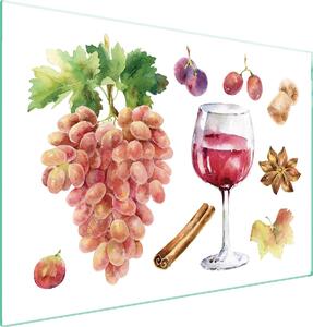 Piatto Di Protezione In Vetro Per Il Cuore 70X52 Vino