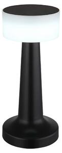 Lampada da tavolo a LED, touch dimmer, USB, nero, H 21,5 cm