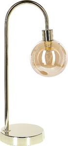 BELIANI Lampada da tavolo in acciaio dorato e paralume in vetro lampada da notte rotonda lampada da tavolo design moderno glamour