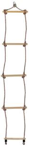 Best Sporting scala di corda a 5 pioli in legno duro resistente alle intemperie, 32 x 160 cm