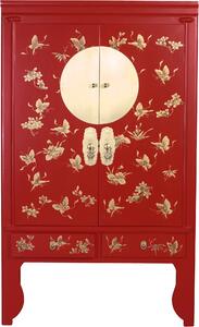 Mobile da matrimonio cinese Lucky Red dipinto a mano - Collezione Orientique Mobile cinese Mobile da matrimonio cinese Mobili orientali Asiatici