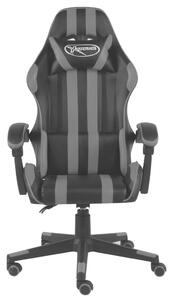 Sedia da Gaming Nero e Grigio in Pelle finta