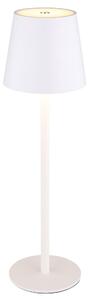Lampada da tavolo a LED, bianca, touch dimmer, H 36 cm
