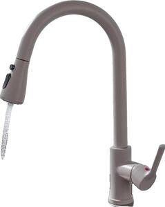 Miscelatore da cucina, funzione doccia estraibile, design contemporaneo, CF04043YMWM Beige