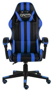 VidaXL Sedia da gioco in ecopelle nera e blu