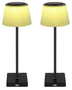 Lampada da tavolo a LED, per interni ed esterni, dimmer a sfioramento, batteria ricaricabile, altezza 38 cm