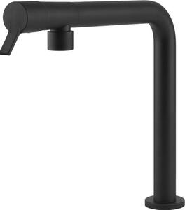 Miscelatore monocomando Gessi Fisso 60073 299 27,7 cm Nero opaco