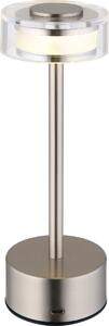 Lampada da tavolo cordless con batteria ricaricabile touch dimmer lampada da tavolo dimmerabile nichel 21026N