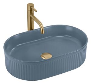 Lavabo da appoggio Rea Vanda Blueberry Matt