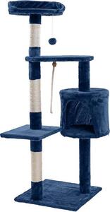 Albero tiragraffi per gatti Albero tiragraffi per gatti 112 cm Albero da arrampicata Albero da gioco Grigio scuro